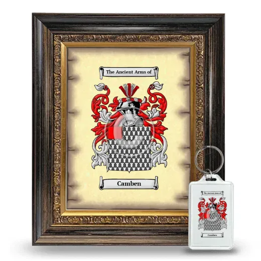 Camben Framed Coat of Arms and Keychain - Heirloom