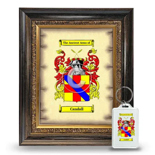 Candall Framed Coat of Arms and Keychain - Heirloom