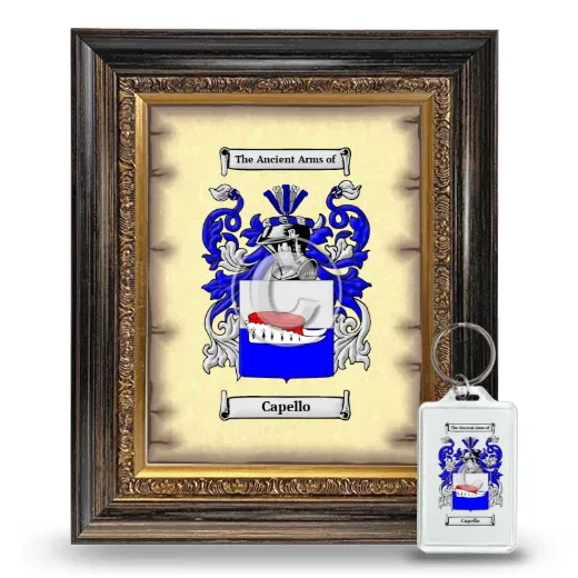 Capello Framed Coat of Arms and Keychain - Heirloom