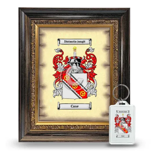 Case Framed Coat of Arms and Keychain - Heirloom
