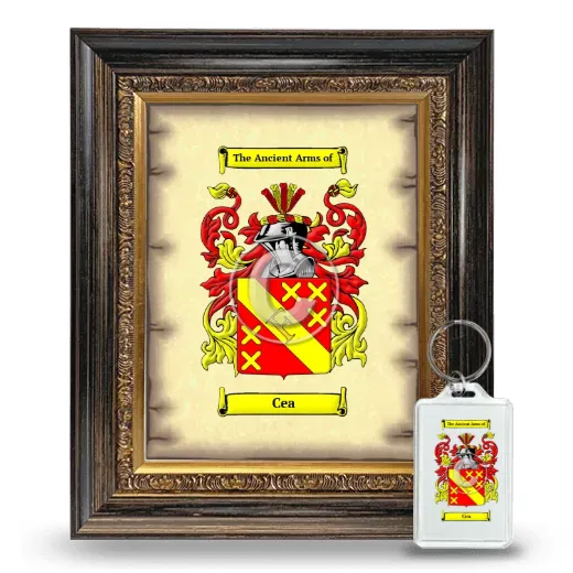 Cea Framed Coat of Arms and Keychain - Heirloom