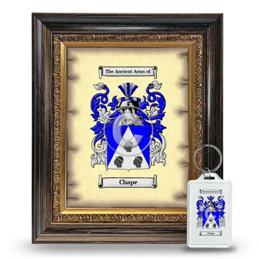 Chape Framed Coat of Arms and Keychain - Heirloom