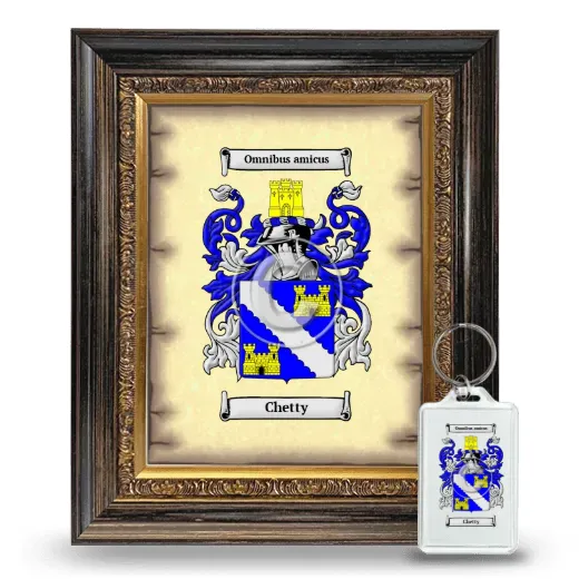 Chetty Framed Coat of Arms and Keychain - Heirloom
