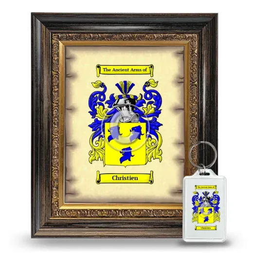 Christien Framed Coat of Arms and Keychain - Heirloom