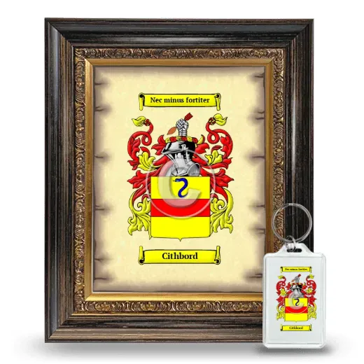 Cithbord Framed Coat of Arms and Keychain - Heirloom