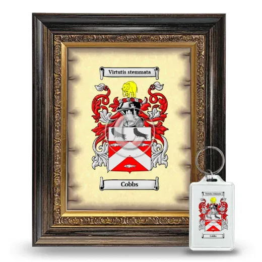 Cobbs Framed Coat of Arms and Keychain - Heirloom