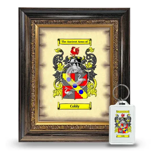 Cobly Framed Coat of Arms and Keychain - Heirloom