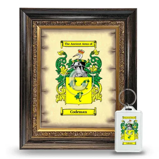 Codeman Framed Coat of Arms and Keychain - Heirloom