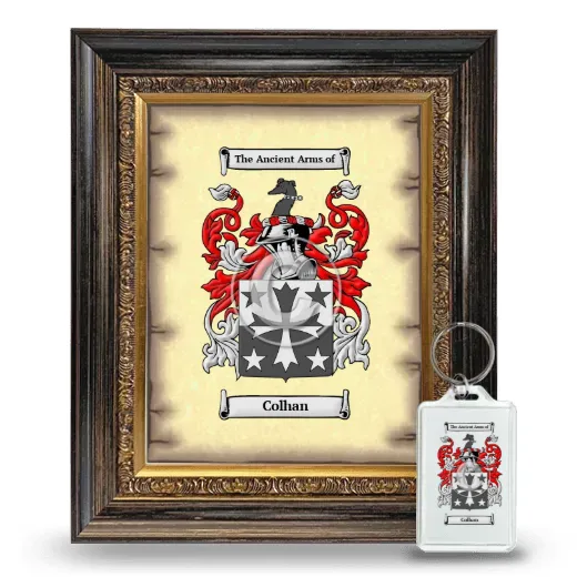 Colhan Framed Coat of Arms and Keychain - Heirloom
