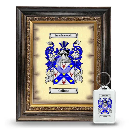 Collone Framed Coat of Arms and Keychain - Heirloom