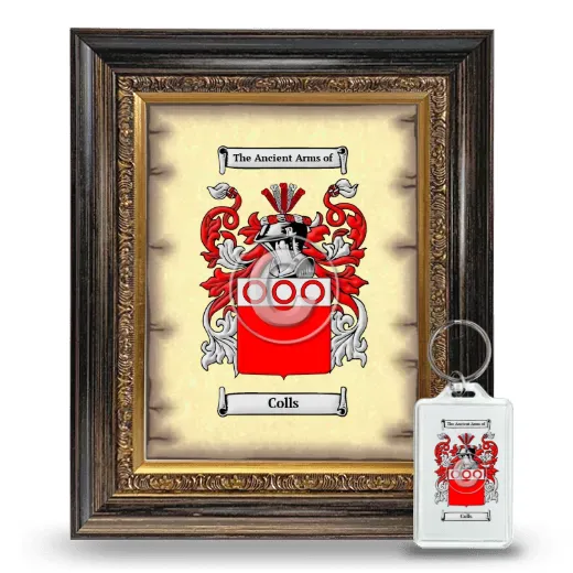 Colls Framed Coat of Arms and Keychain - Heirloom