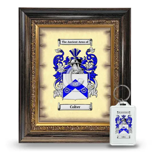Colter Framed Coat of Arms and Keychain - Heirloom