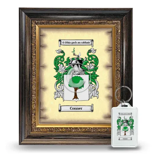 Conner Framed Coat of Arms and Keychain - Heirloom