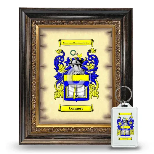 Connery Framed Coat of Arms and Keychain - Heirloom