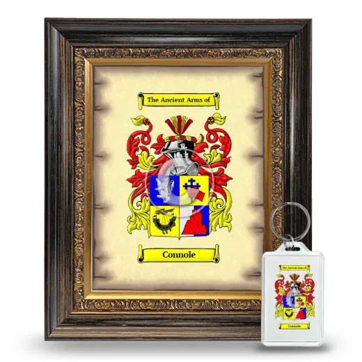 Connole Framed Coat of Arms and Keychain - Heirloom
