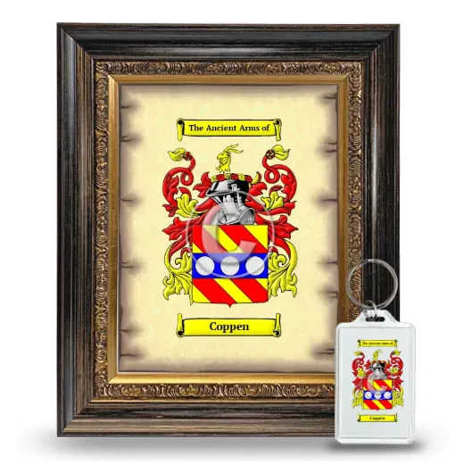 Coppen Framed Coat of Arms and Keychain - Heirloom