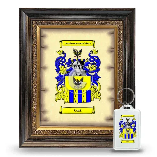 Cort Framed Coat of Arms and Keychain - Heirloom