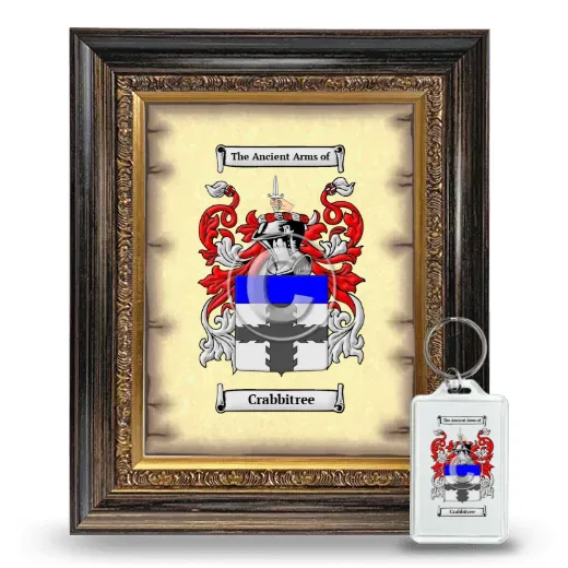 Crabbitree Framed Coat of Arms and Keychain - Heirloom