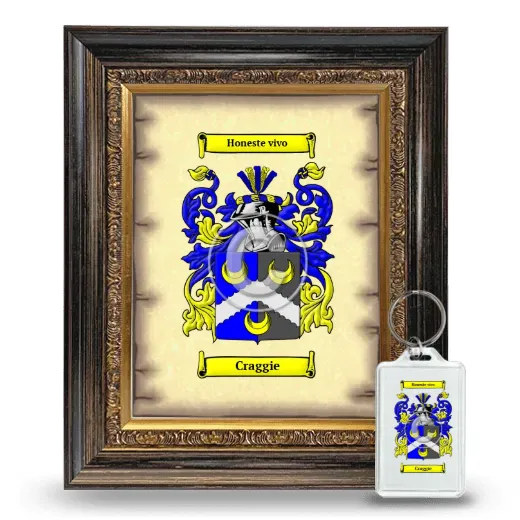 Craggie Framed Coat of Arms and Keychain - Heirloom