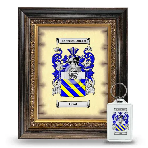 Crait Framed Coat of Arms and Keychain - Heirloom