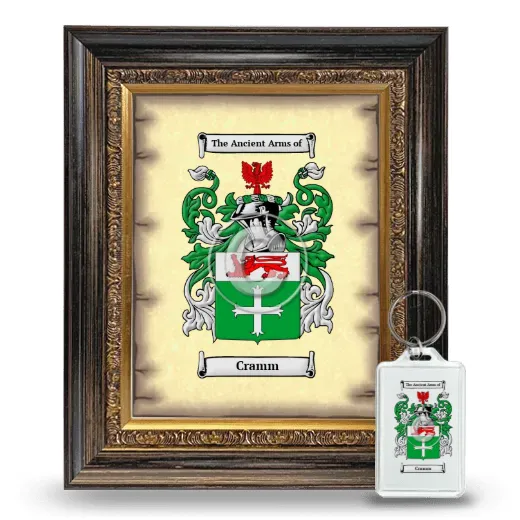 Cramm Framed Coat of Arms and Keychain - Heirloom