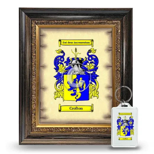 Crofton Framed Coat of Arms and Keychain - Heirloom