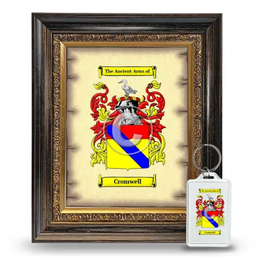 Cromwell Framed Coat of Arms and Keychain - Heirloom
