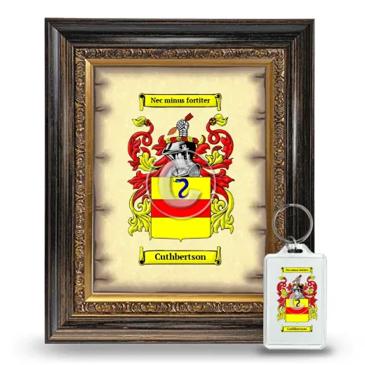 Cuthbertson Framed Coat of Arms and Keychain - Heirloom