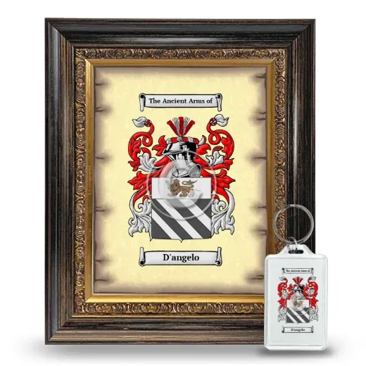 D'angelo Framed Coat of Arms and Keychain - Heirloom