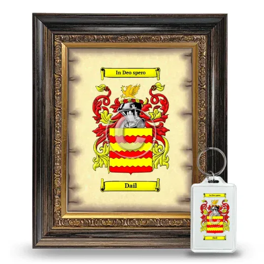 Dail Framed Coat of Arms and Keychain - Heirloom