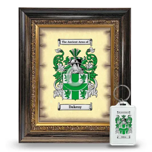 Dakeny Framed Coat of Arms and Keychain - Heirloom