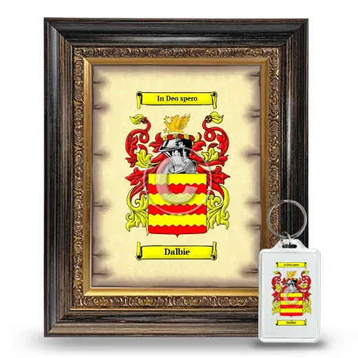 Dalbie Framed Coat of Arms and Keychain - Heirloom