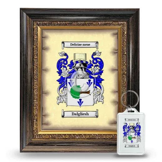 Dalgliesh Framed Coat of Arms and Keychain - Heirloom