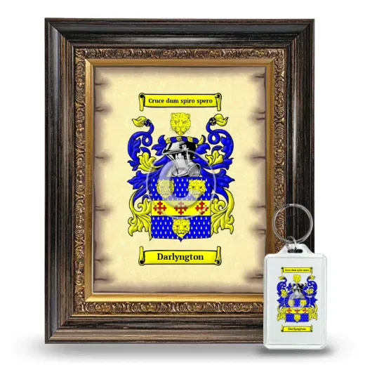 Darlyngton Framed Coat of Arms and Keychain - Heirloom