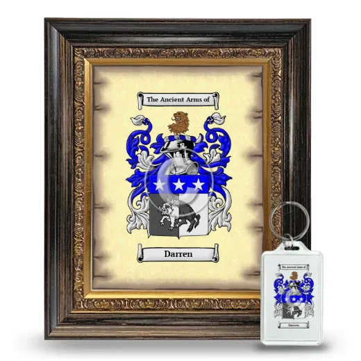 Darren Framed Coat of Arms and Keychain - Heirloom