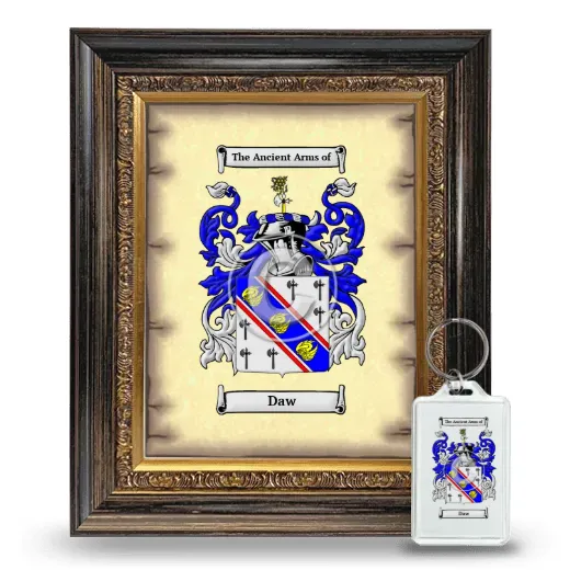Daw Framed Coat of Arms and Keychain - Heirloom