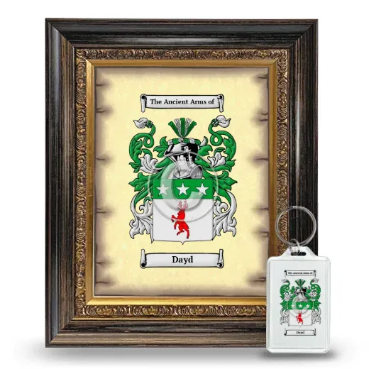 Dayd Framed Coat of Arms and Keychain - Heirloom