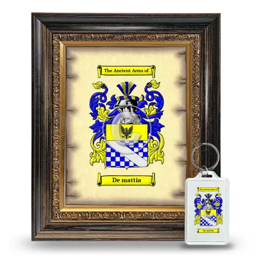 De mattia Framed Coat of Arms and Keychain - Heirloom
