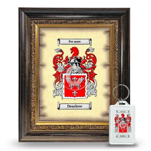 Dearlove Framed Coat of Arms and Keychain - Heirloom
