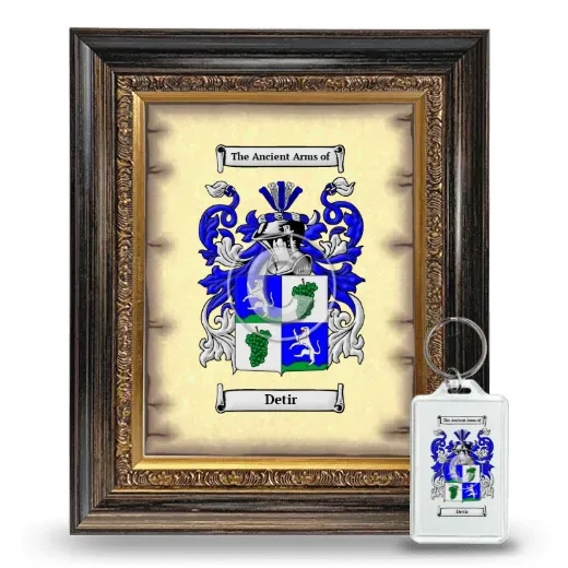 Detir Framed Coat of Arms and Keychain - Heirloom