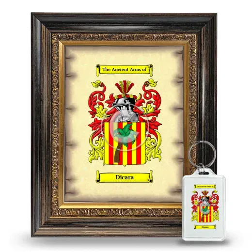 Dicara Framed Coat of Arms and Keychain - Heirloom