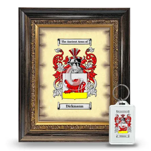 Dickmann Framed Coat of Arms and Keychain - Heirloom