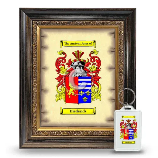 Diederick Framed Coat of Arms and Keychain - Heirloom