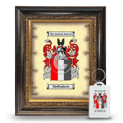 Dieffenbach Framed Coat of Arms and Keychain - Heirloom