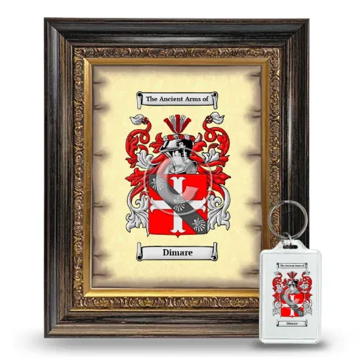 Dimare Framed Coat of Arms and Keychain - Heirloom
