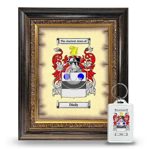 Dinly Framed Coat of Arms and Keychain - Heirloom