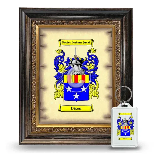 Dixon Framed Coat of Arms and Keychain - Heirloom
