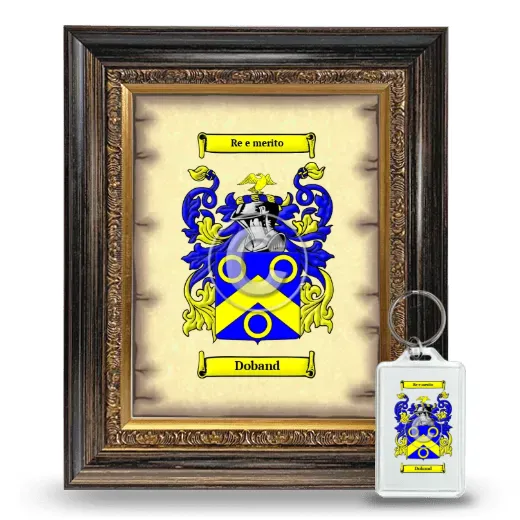 Doband Framed Coat of Arms and Keychain - Heirloom