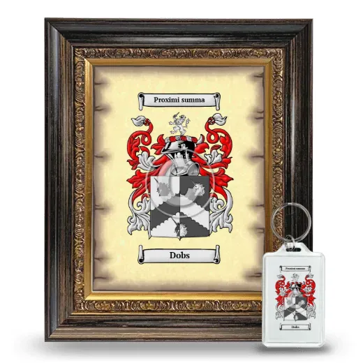 Dobs Framed Coat of Arms and Keychain - Heirloom