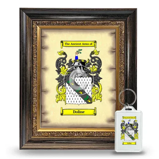 Doline Framed Coat of Arms and Keychain - Heirloom